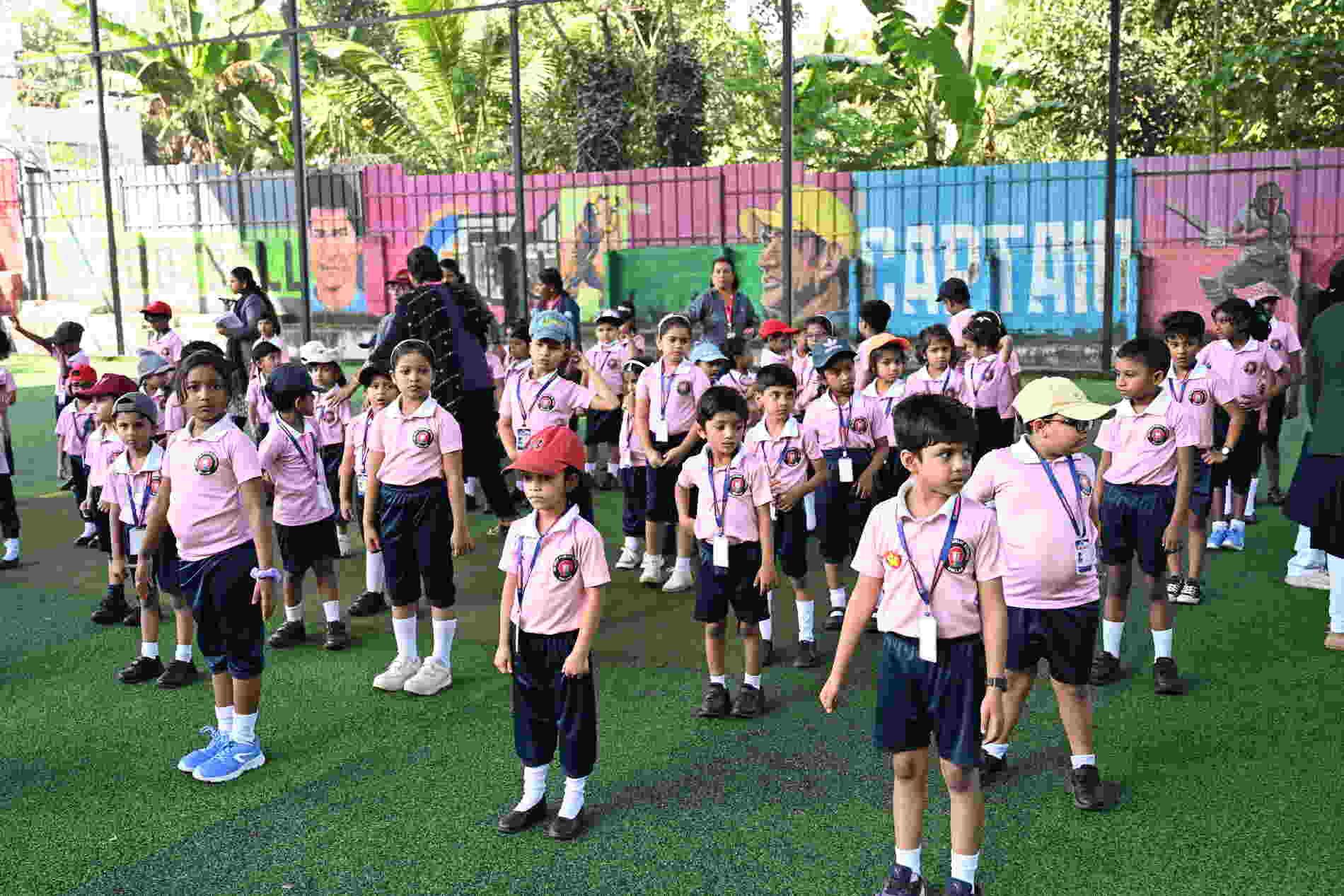 Students in Excercising section